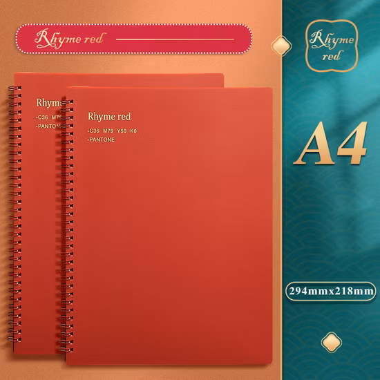 OEM Sturdy Waterproof Round Cornered Hardcover Thick Ruled Spiral Notebooks Journals Writing Notebook