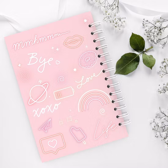Customize Spiral Notebook for School Bound Notebook A5 Size Spiral Journal Diary Office Stationery
