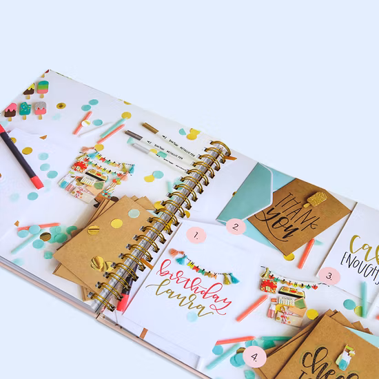 Custom Stationery A5 School PU Leather Hardcover Paper Journal Notebook