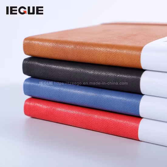 Custom A5 Phone Pocket High PU Leather Office Supply Agenda Notebook with spiral